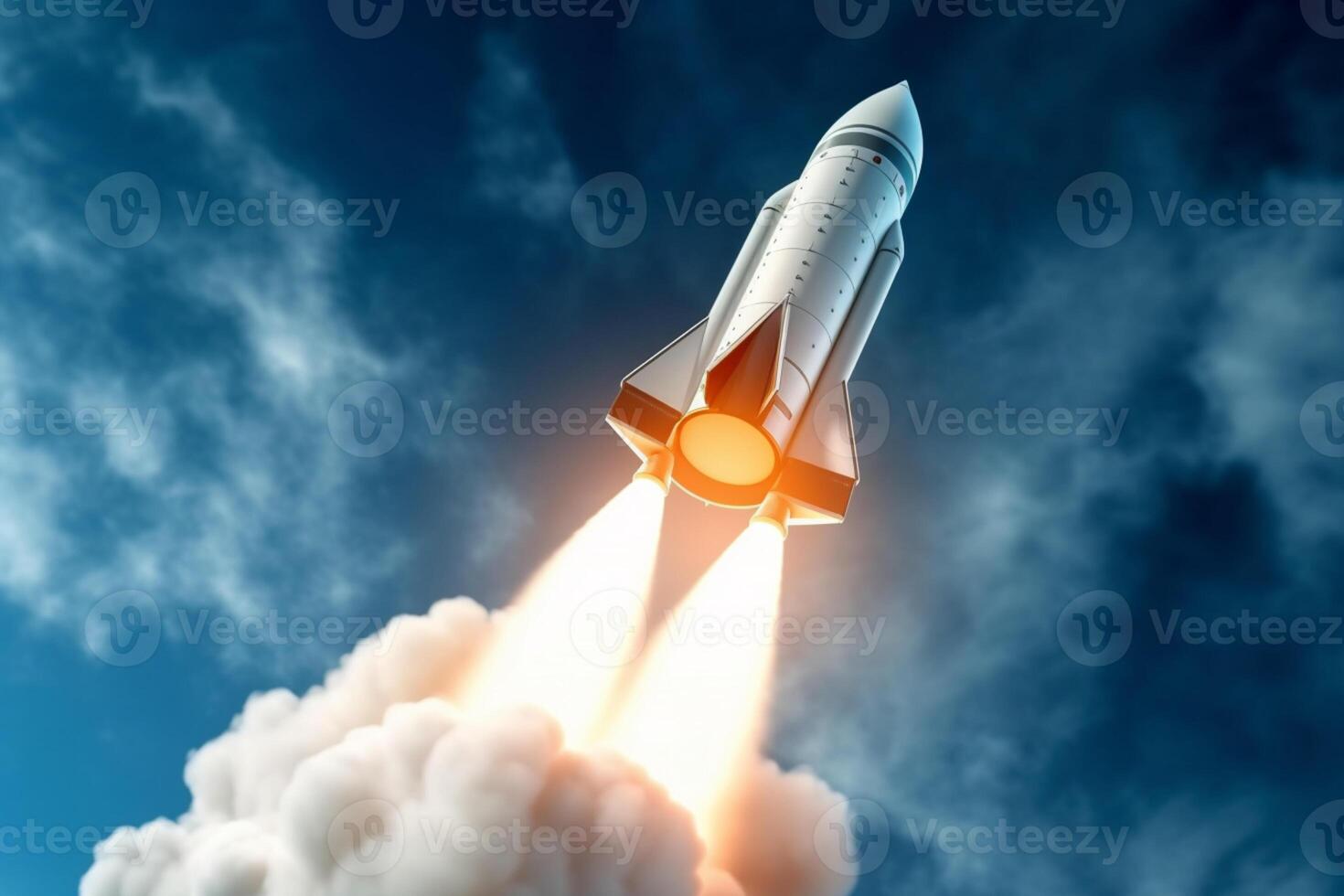 Rocketing towards triumph, Launch signifies growth and achievement photo