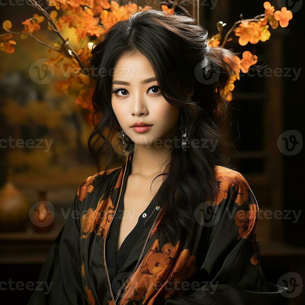 Asian beauty women model photo