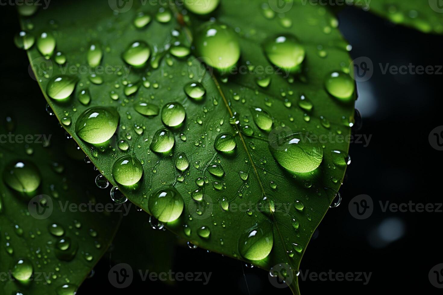 Raindrops create a splashy background for the umbrella in rainy weather photo
