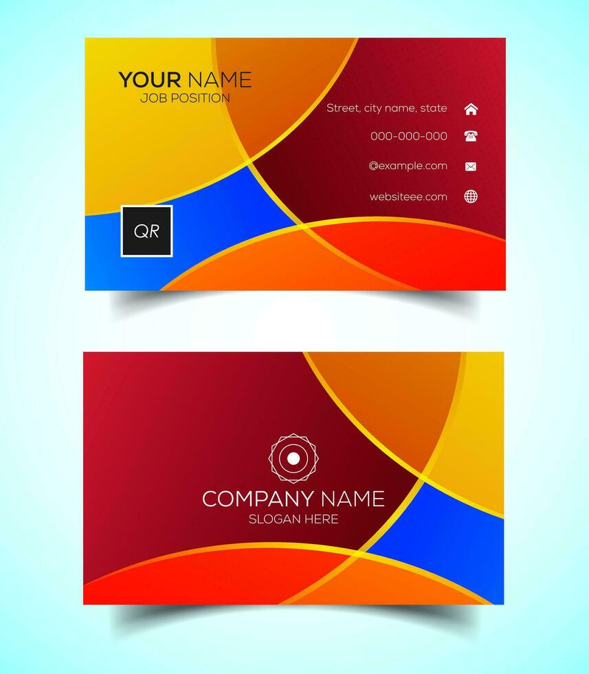 Creative and modern corporate business card template vector