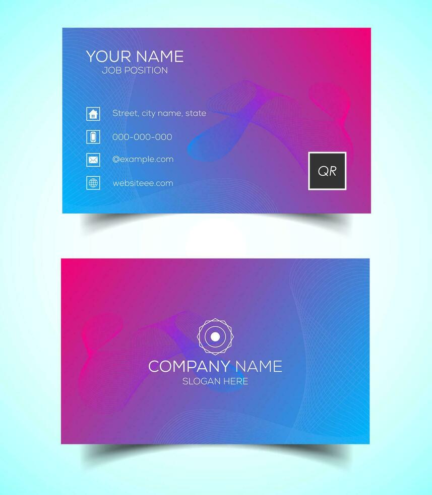 Creative and modern corporate business card template vector