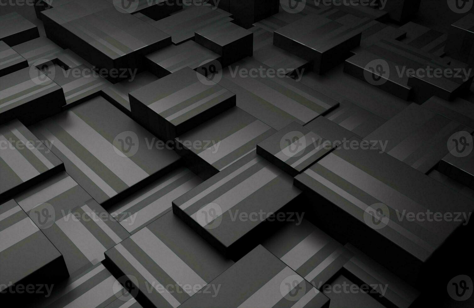 Abstract realistic cube background. 3d render photo