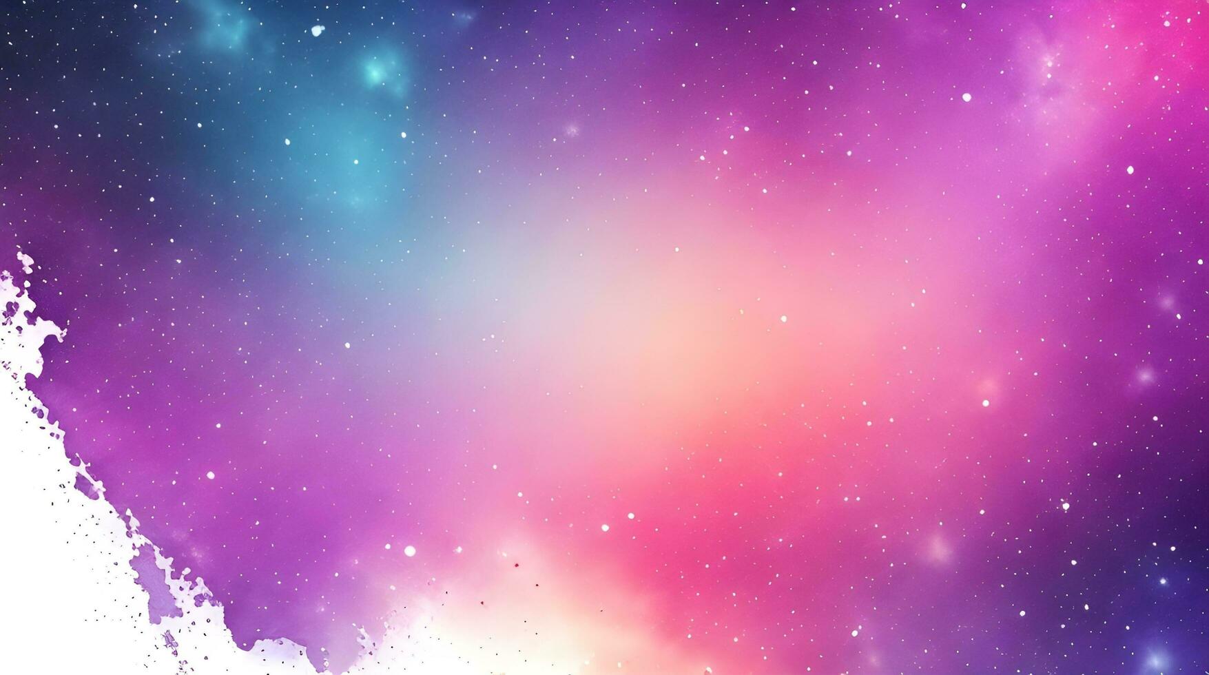 Celestial 3D Watercolor Galaxy. Ethereal Background with Cosmic Splendor photo