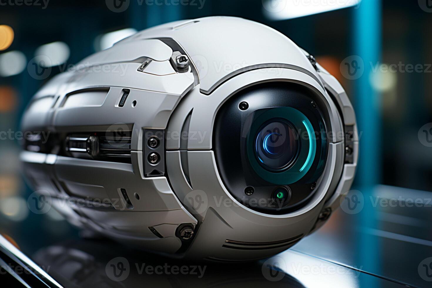 Advanced surveillance, Robotic man security camera automates monitoring and protection photo
