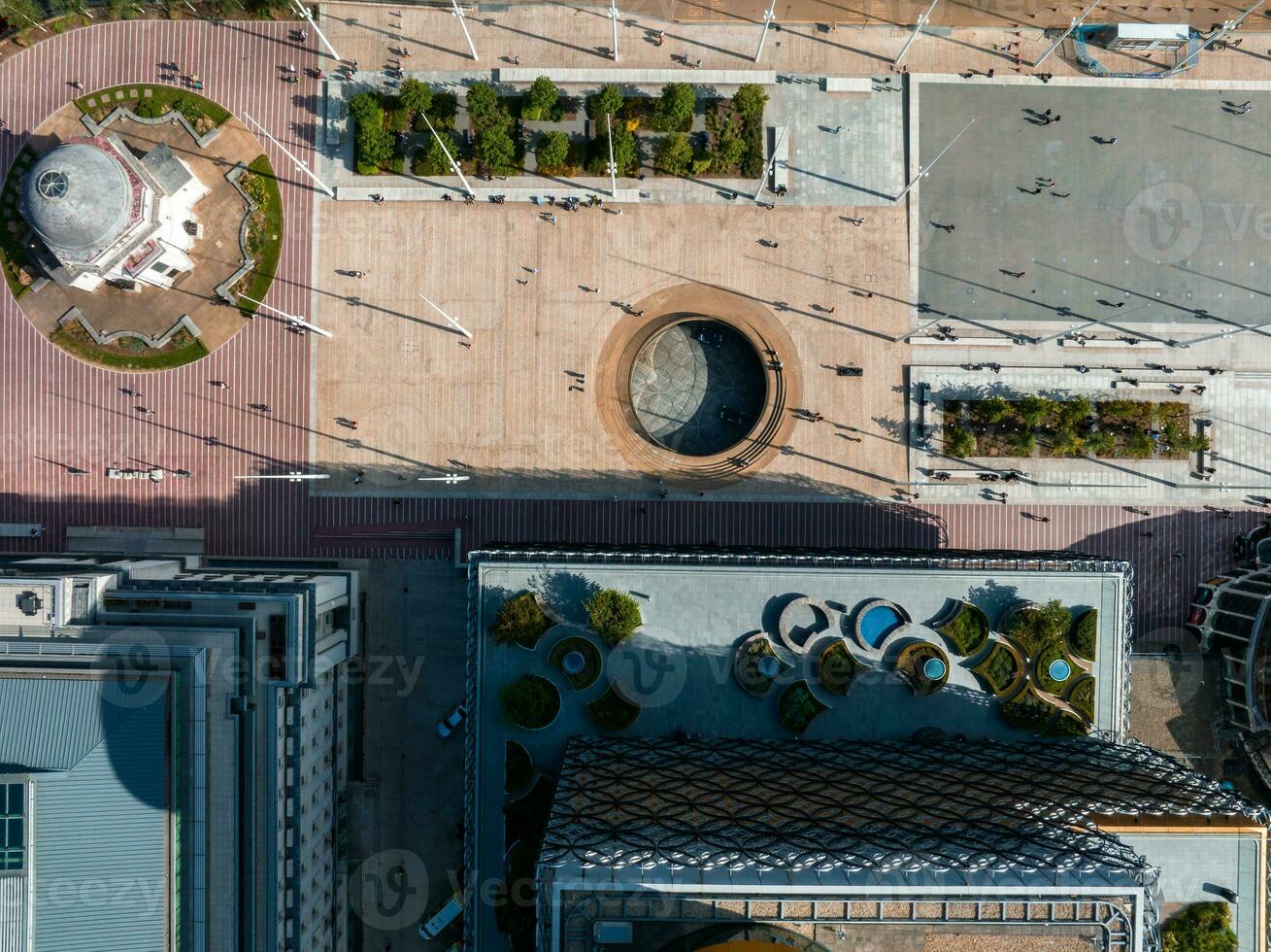 Aerial view of the library of Birmingham, Baskerville House, Centenary Square photo