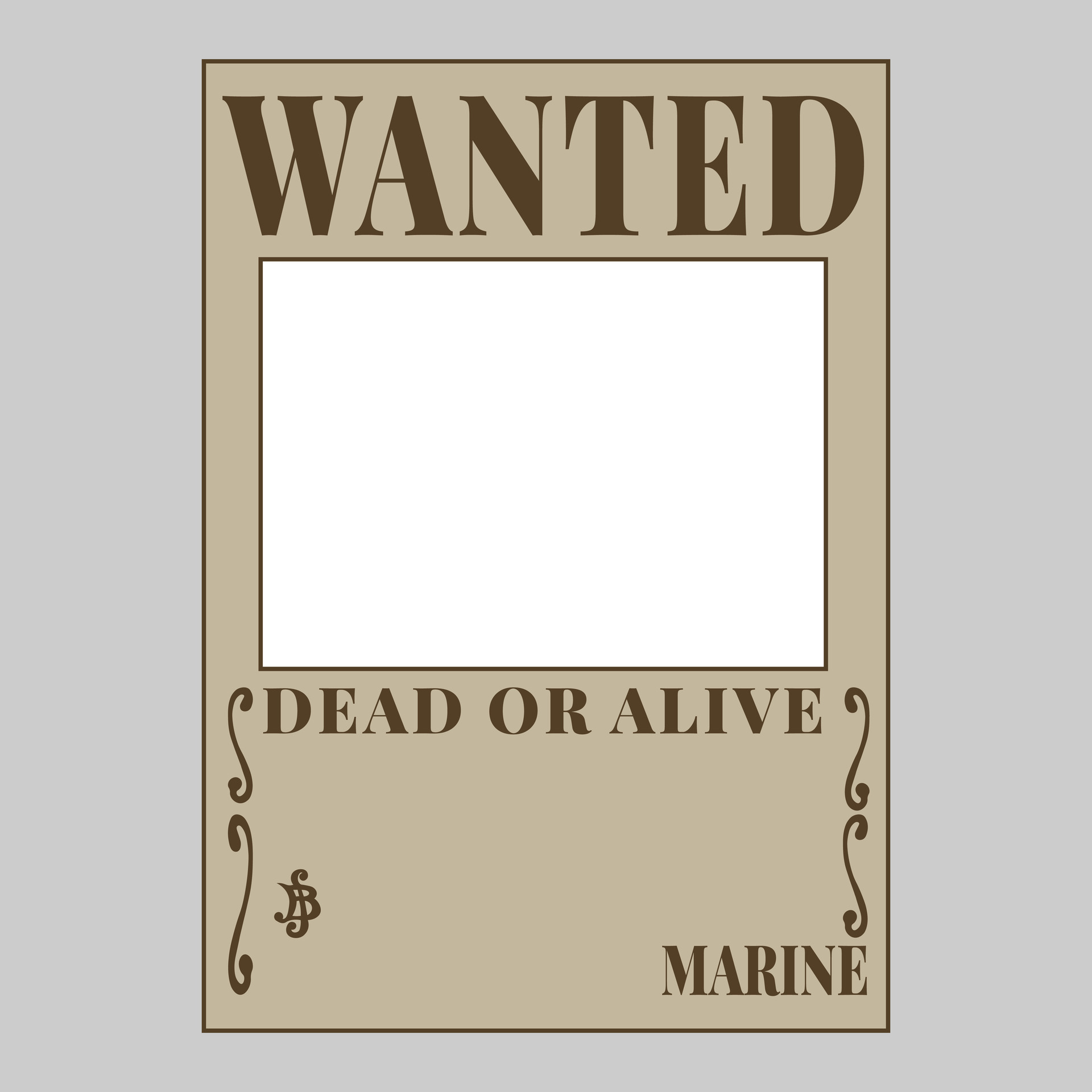 one piece wanted poster template