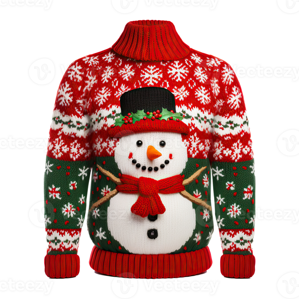 Christmas ugly sweater isolated. Illustration png
