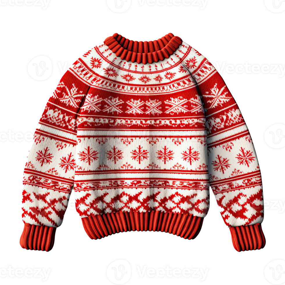 Christmas ugly sweater isolated. Illustration png