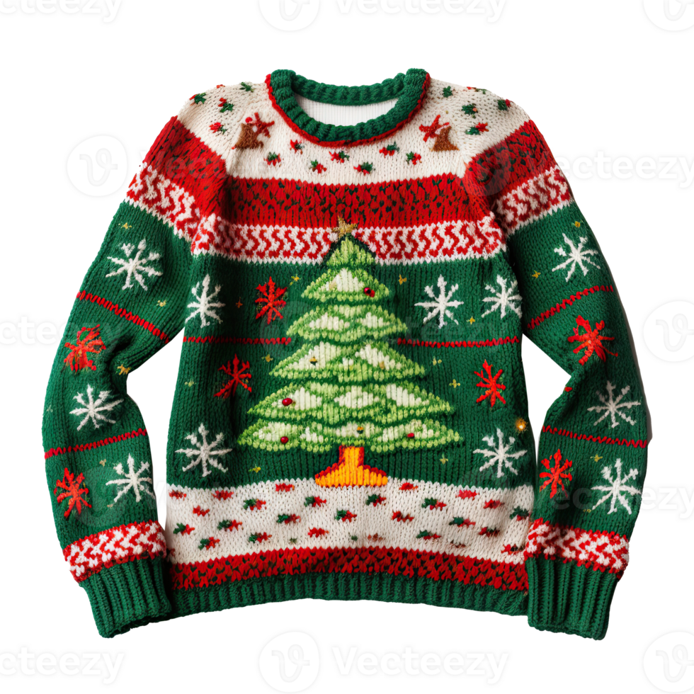 Christmas ugly sweater isolated. Illustration png