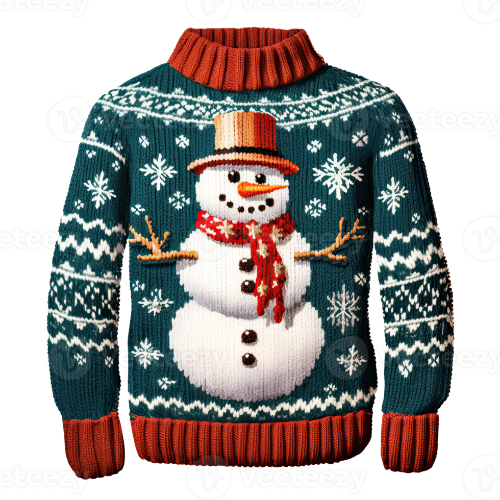 Christmas ugly sweater isolated. Illustration png