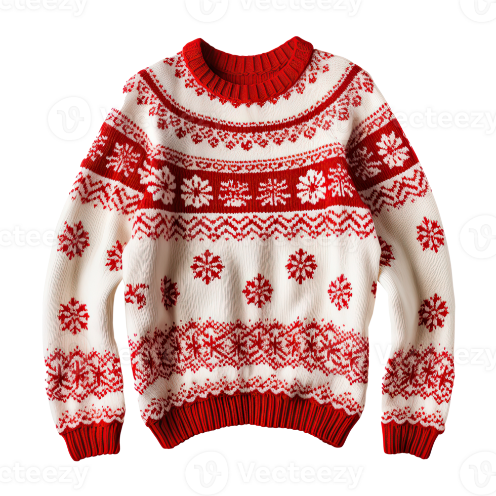 Christmas ugly sweater isolated. Illustration png