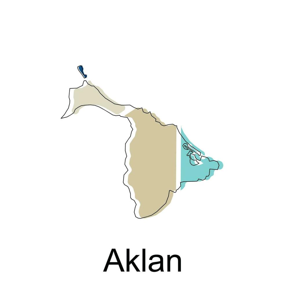 Map of Aklan modern design, Philippines map illustration vector Design Template
