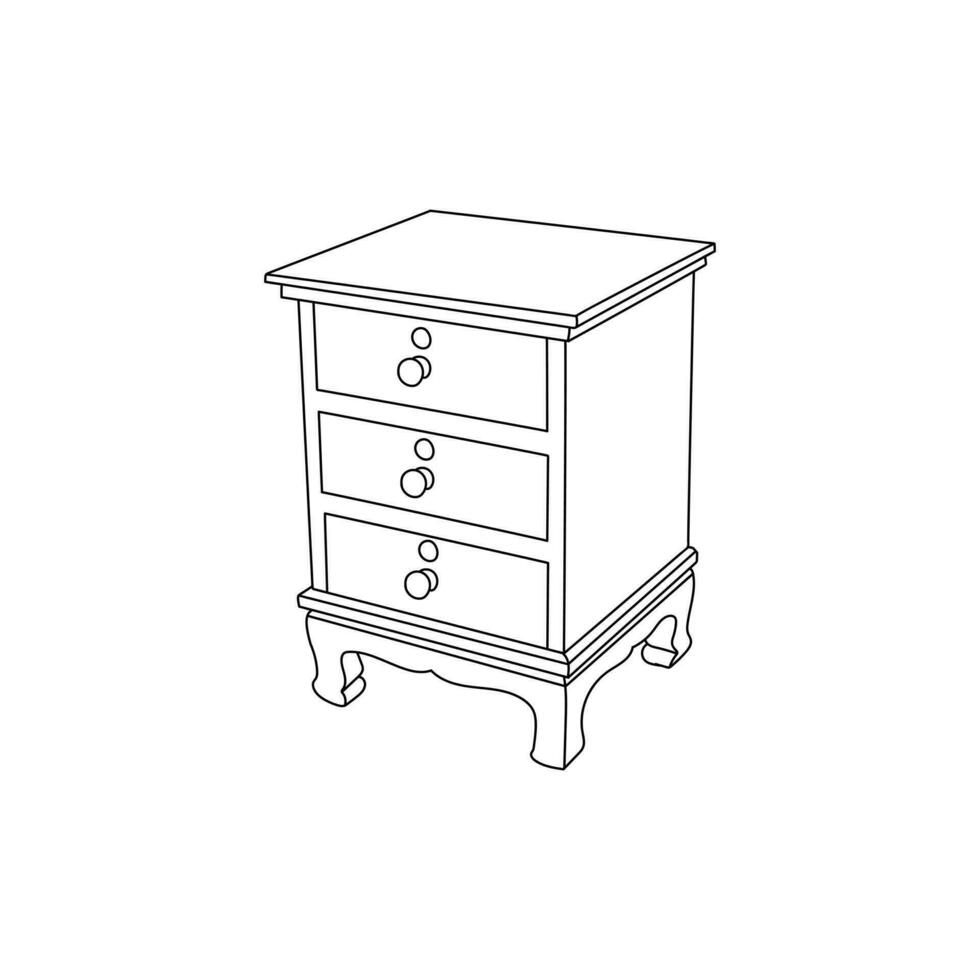 Drawer Table Furniture logo, modern template design, vector icon illustration