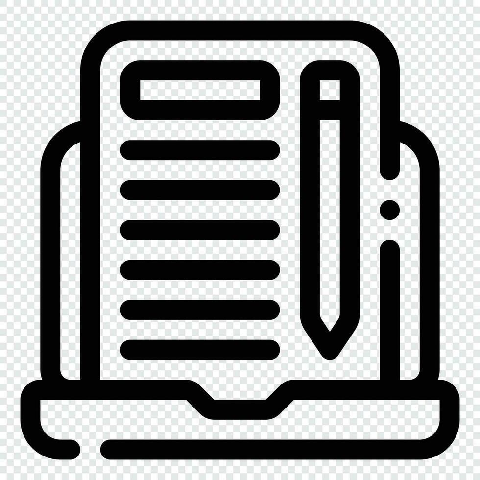 Copywriting Icon. Digital marketing concept. Outline icon vector