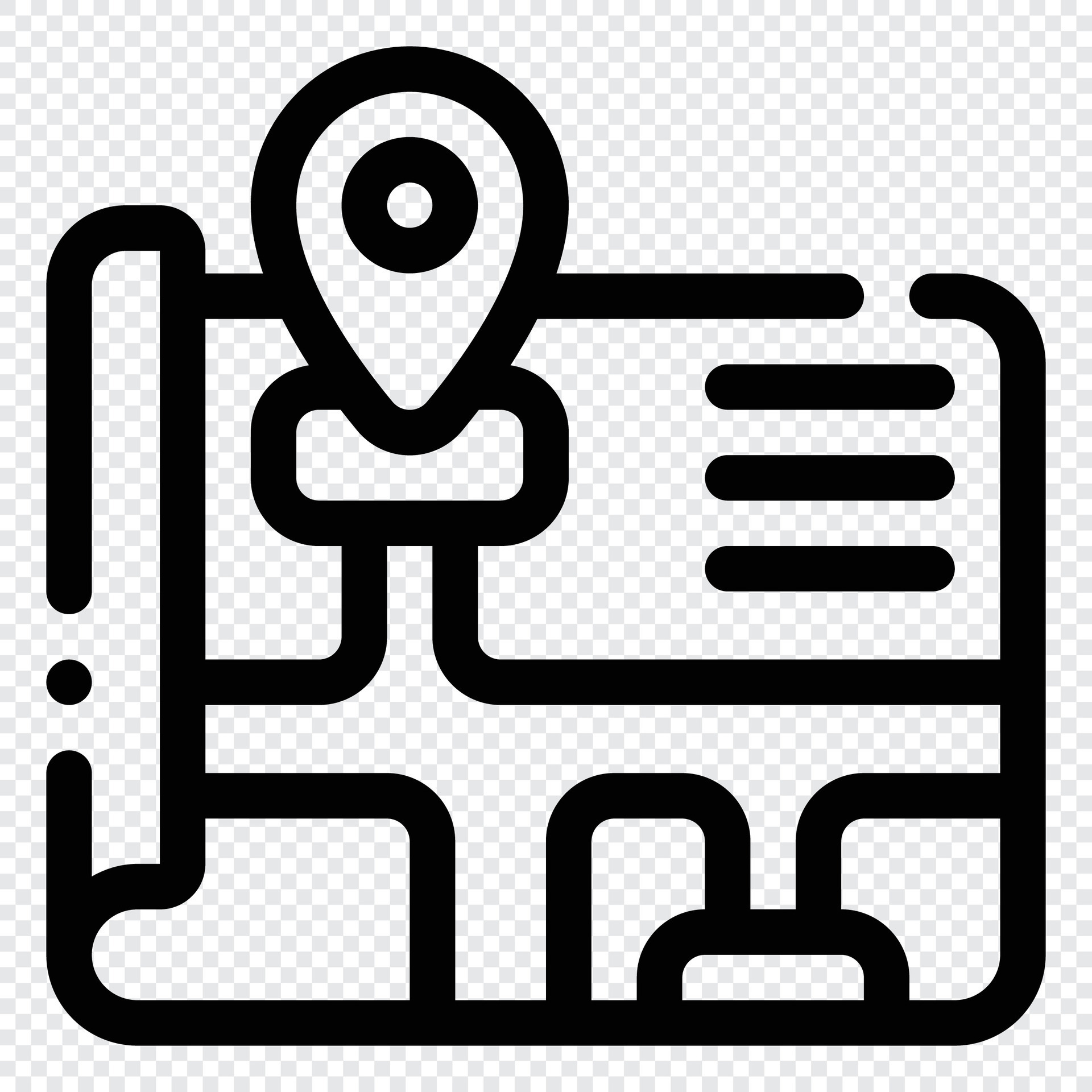 Map Icon. Digital marketing concept. Outline icon 26177540 Vector Art ...