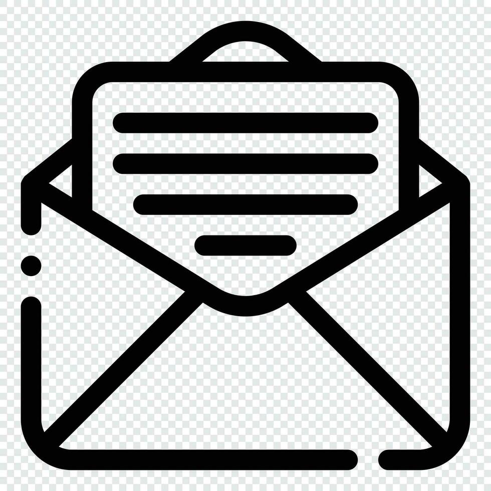 Email Icon. Digital marketing concept. Outline icon vector