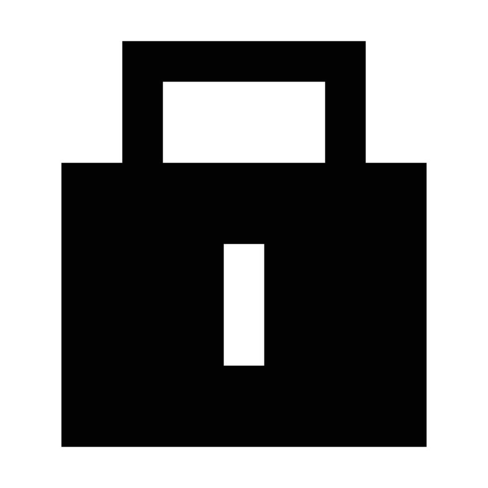 Lock icon. Suitable for website UI design vector