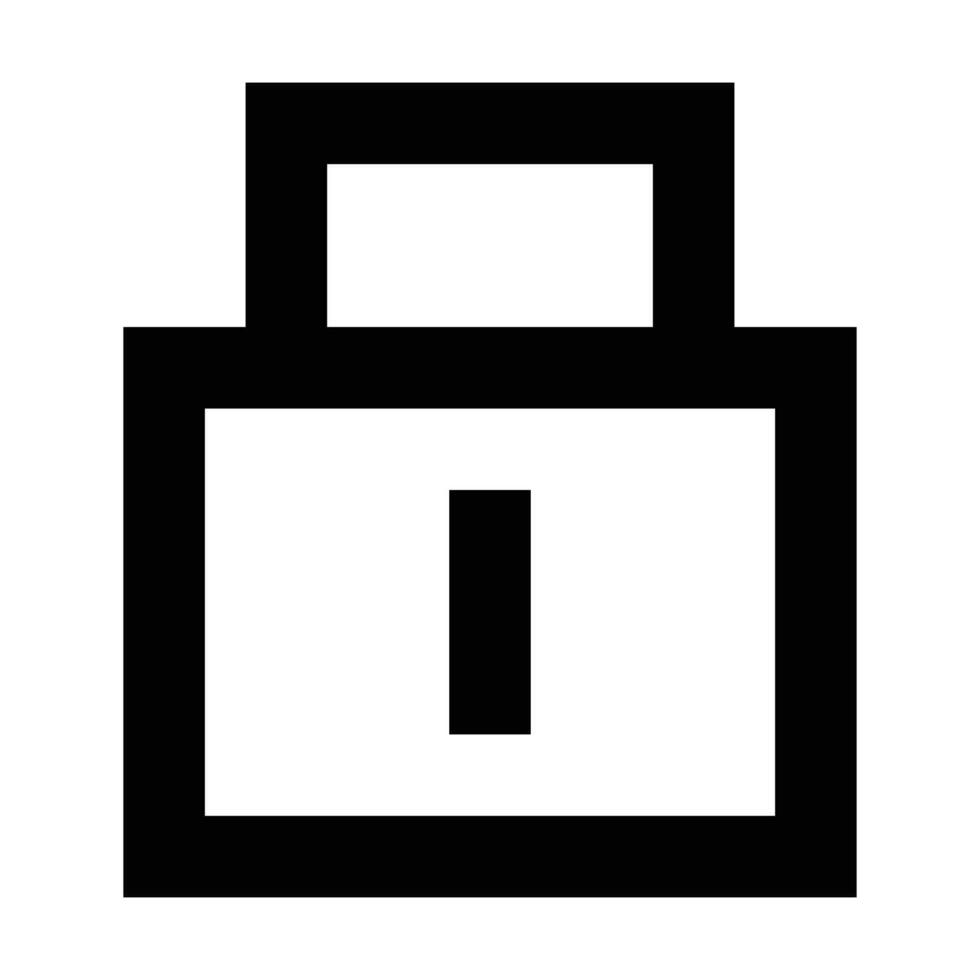 Lock icon. Suitable for website UI design vector