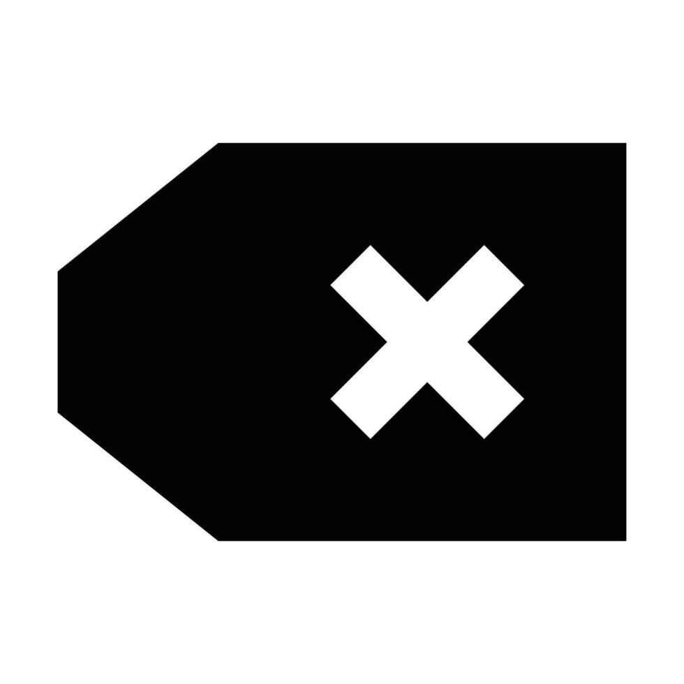 Delete icon. Suitable for website UI design vector