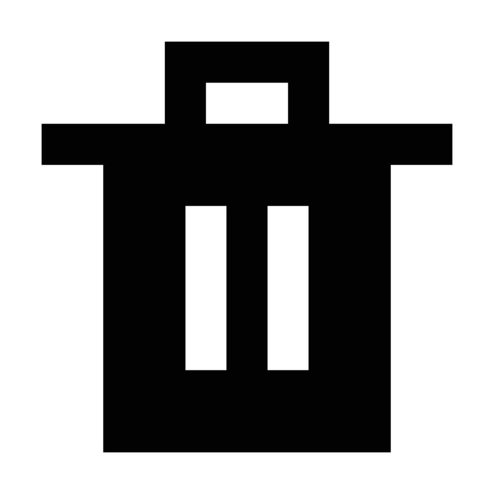 Trash icon. Suitable for website UI design vector