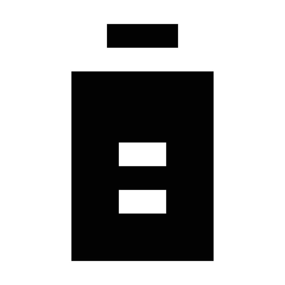 Battery icon. Suitable for website UI design vector