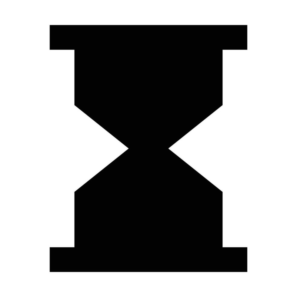 Hourglass icon. Suitable for website UI design vector