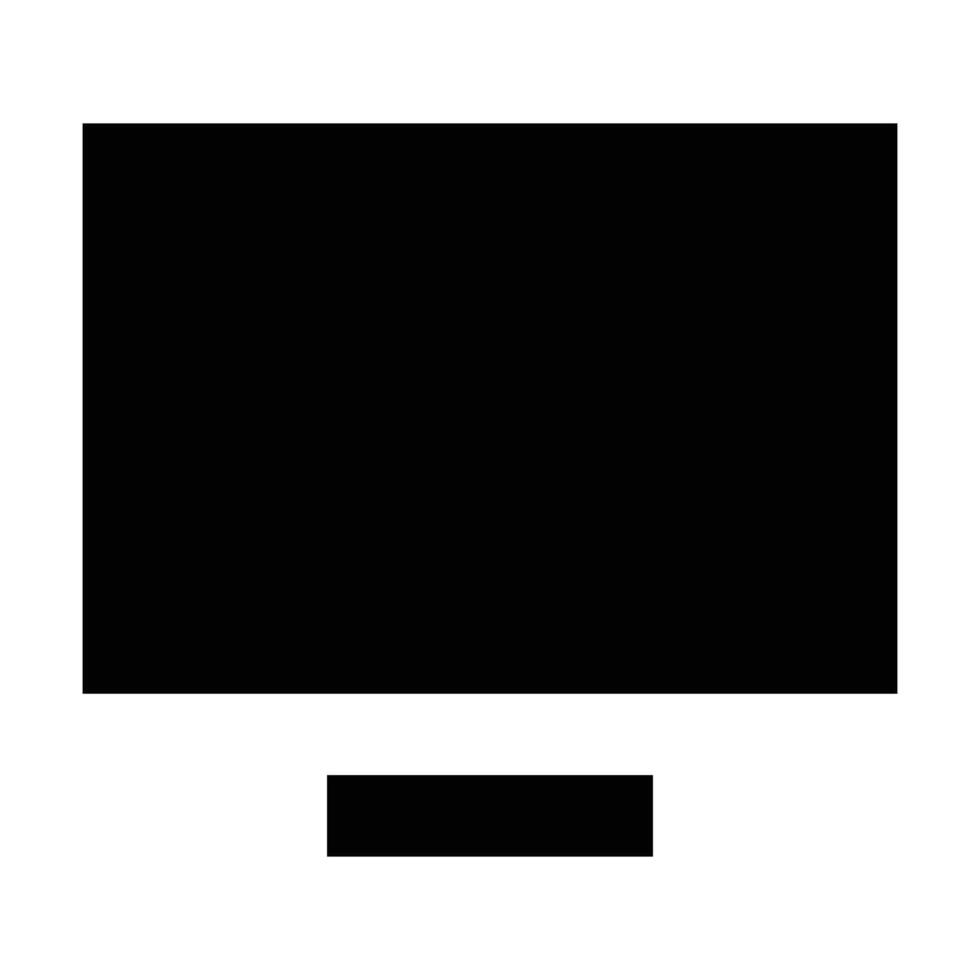 Monitor icon. Suitable for website UI design vector