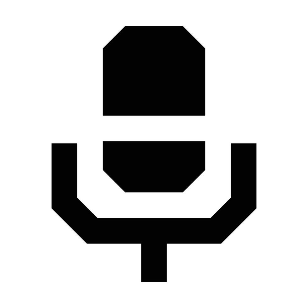 Microphone icon. Suitable for website UI design vector