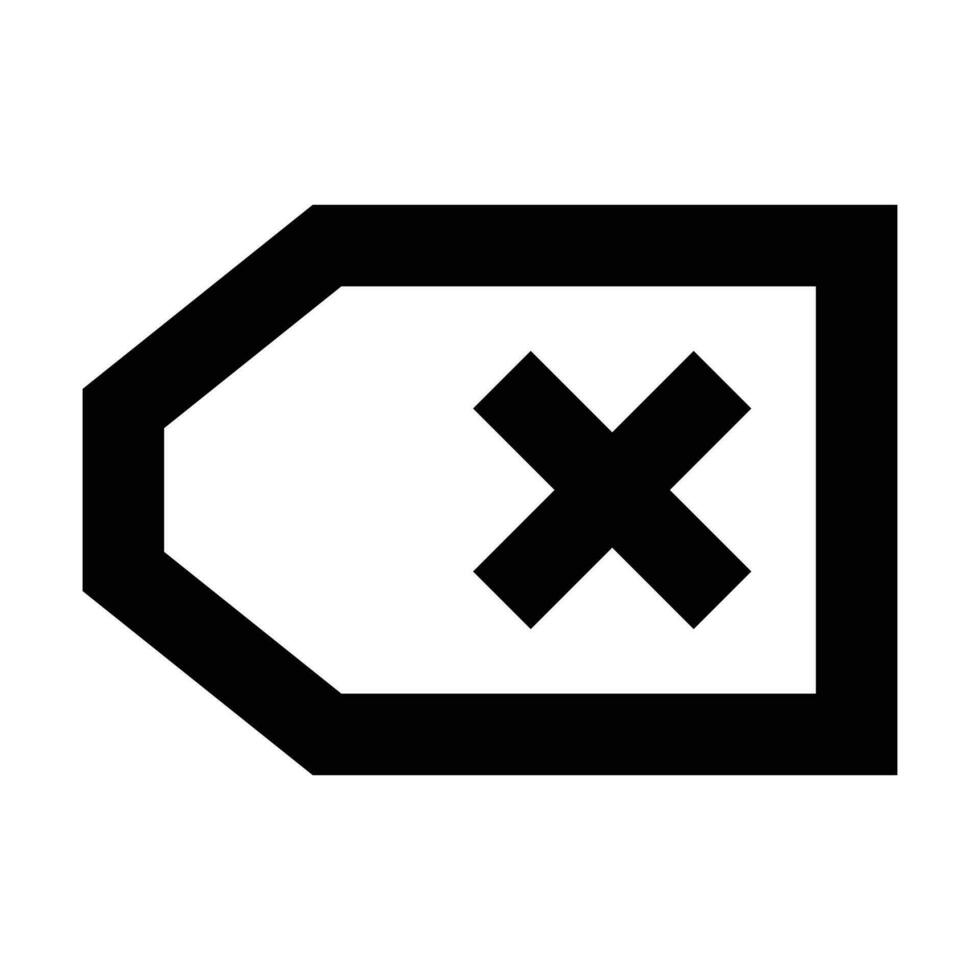 Delete icon. Suitable for website UI design vector