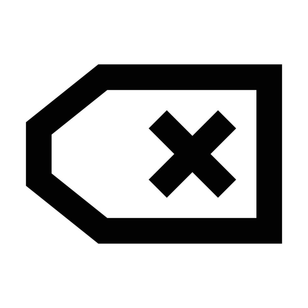 Eliminar icono. adecuado para sitio web ui diseño vector