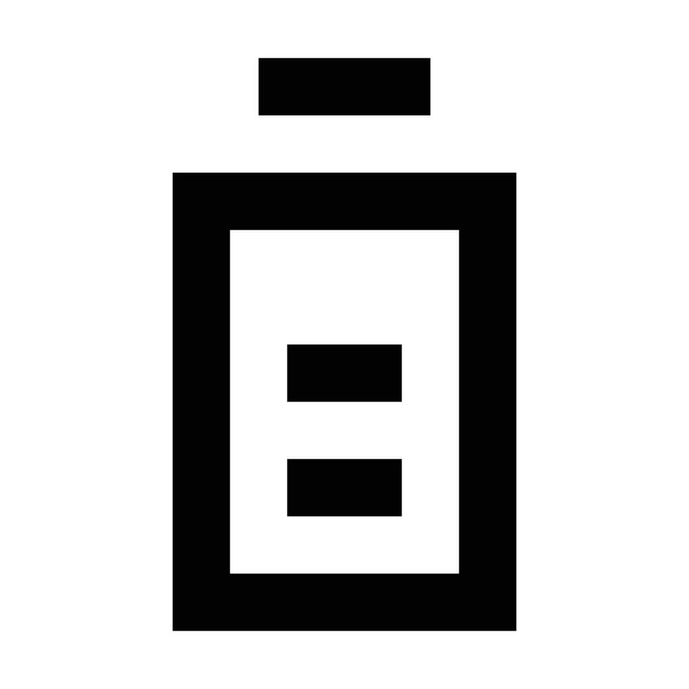 Battery icon. Suitable for website UI design vector