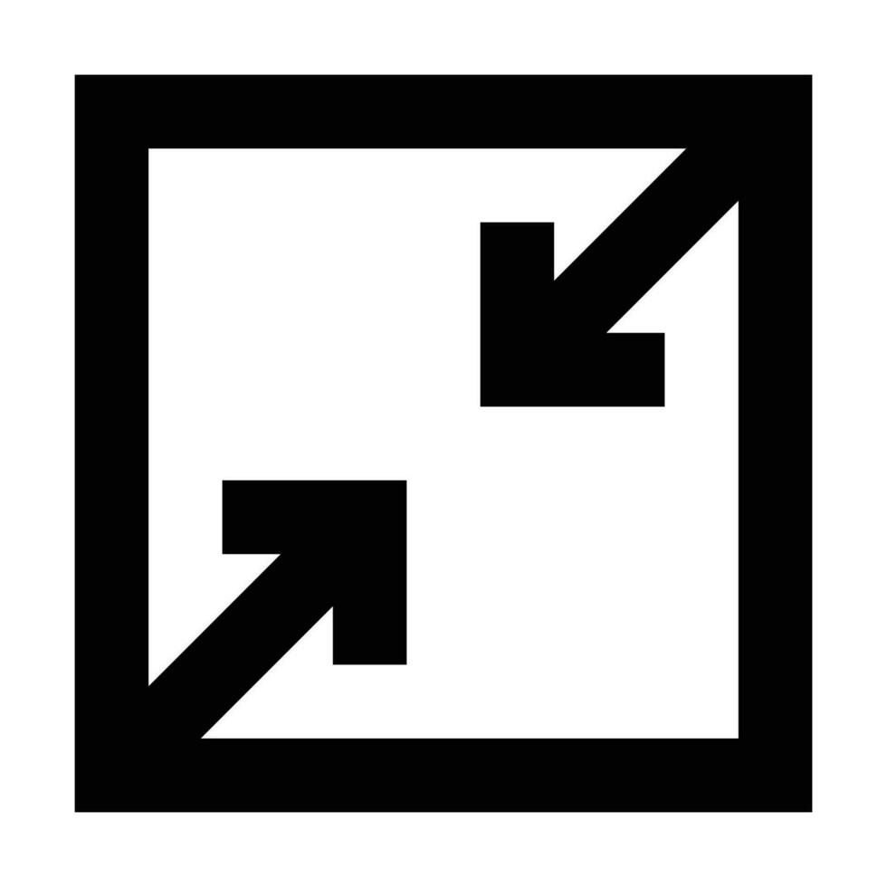 Resize icon. Suitable for website UI design vector
