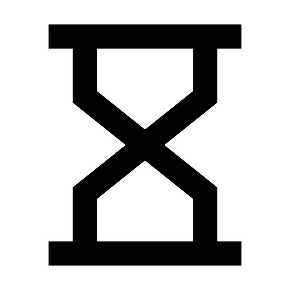 Hourglass icon. Suitable for website UI design vector