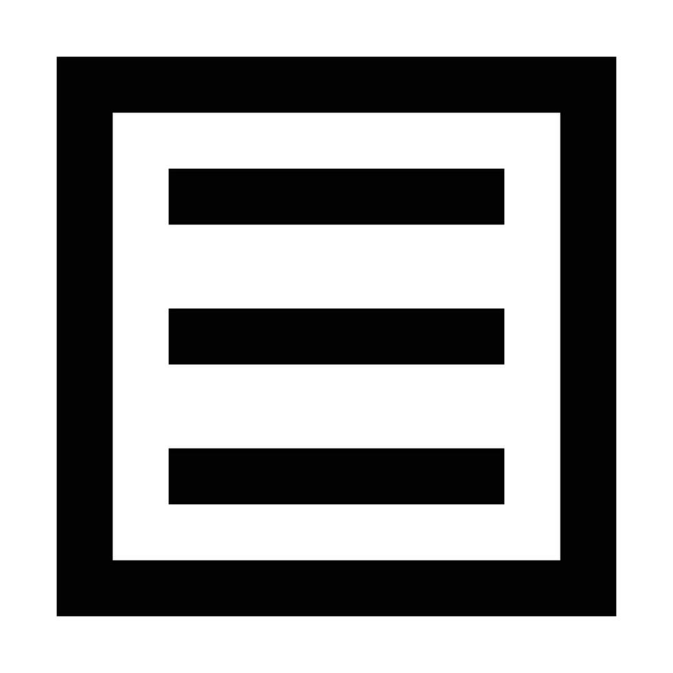 Menu icon. Suitable for website UI design vector