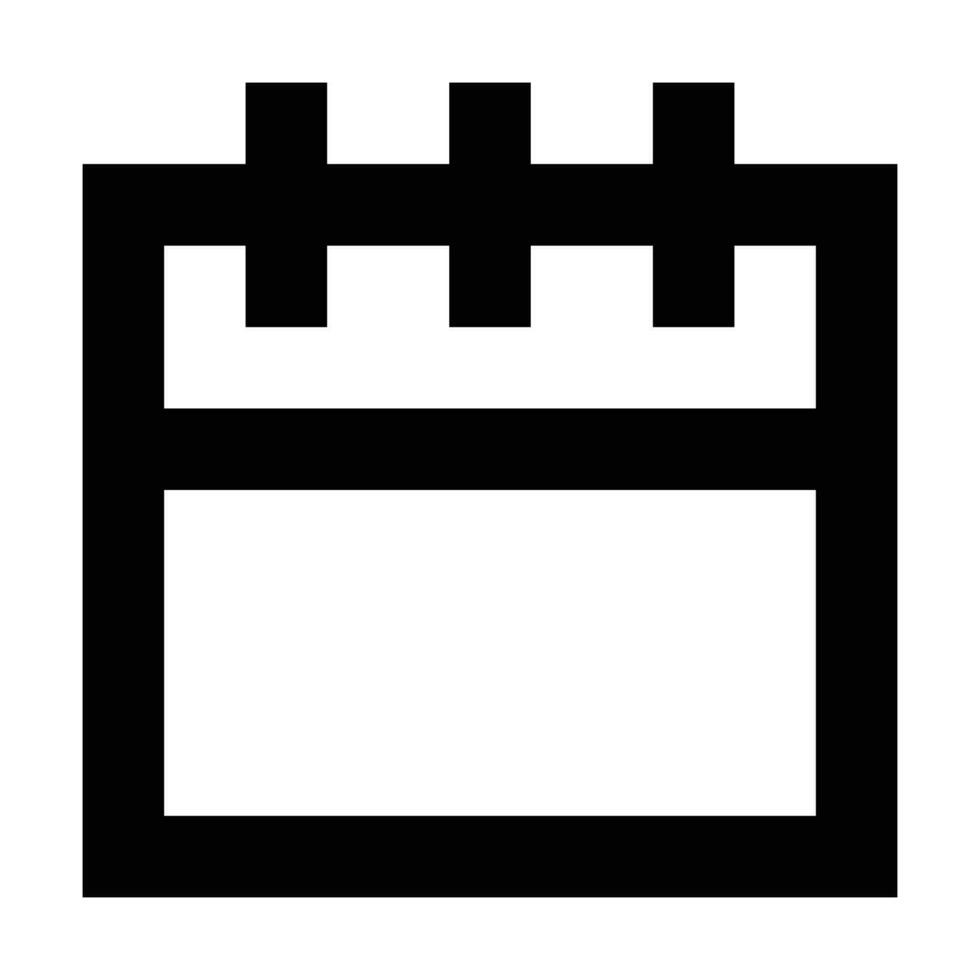 Calendar icon. Suitable for website UI design vector