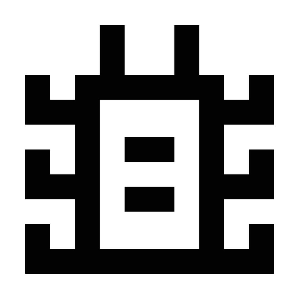 Bug icon. Suitable for website UI design vector
