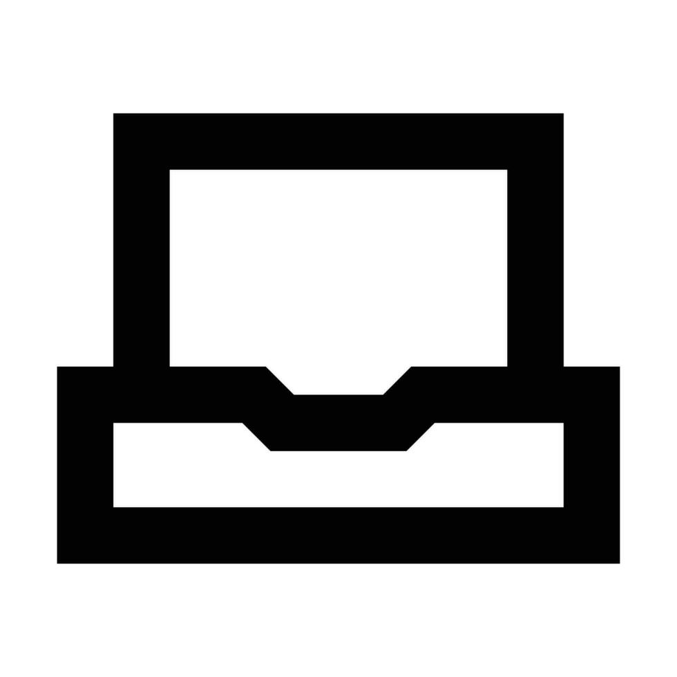 Laptop icon. Suitable for website UI design vector