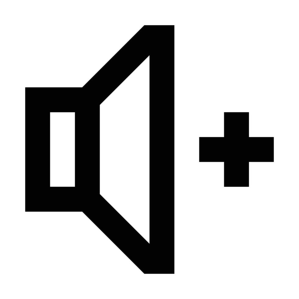 Volume Up icon. Suitable for website UI design vector