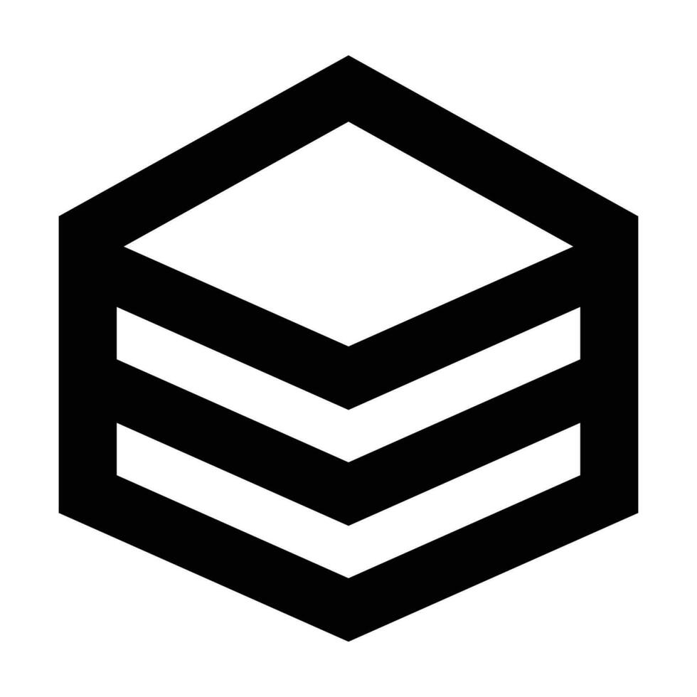 Layer icon. Suitable for website UI design vector