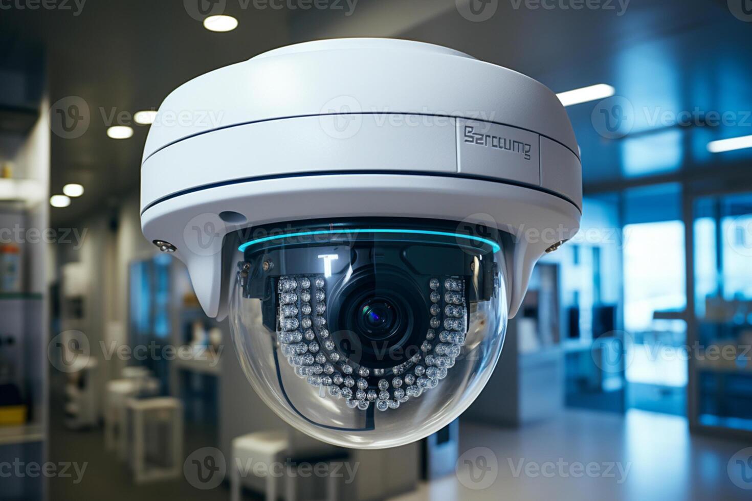 Security camera captures 3D-rendered intrusion within its surveillance zone photo