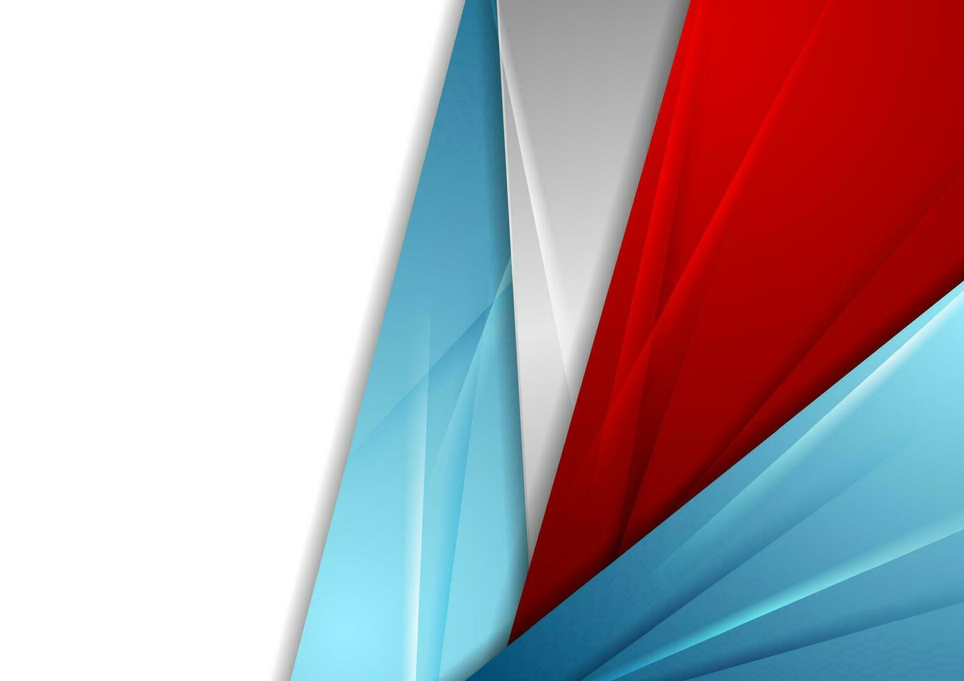Blue and red abstract corporate glossy background vector