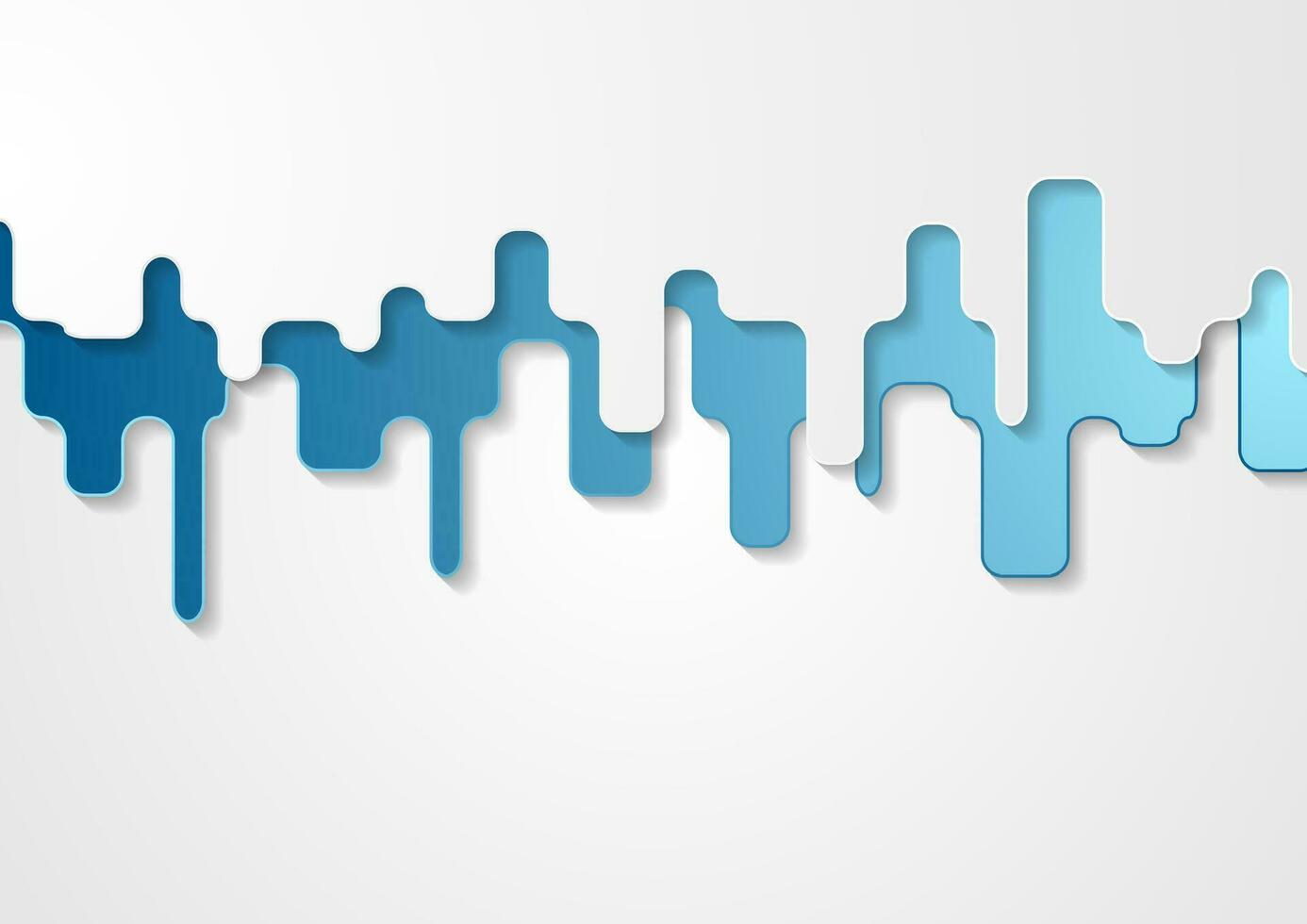 Minimal grey blue geometric abstract background vector