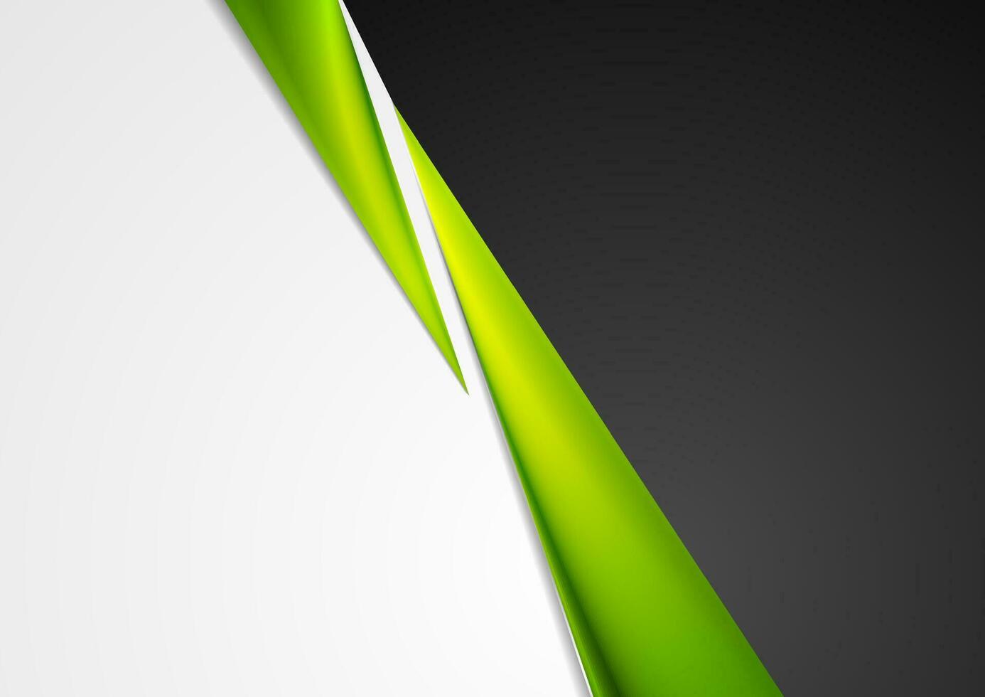 Grey, black and green abstract corporate background vector