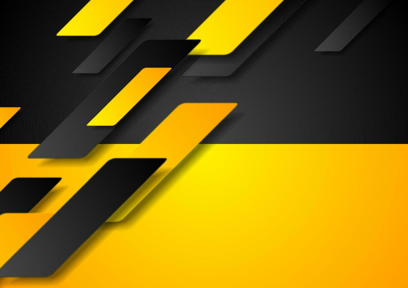 Abstract orange black tech corporate vector background