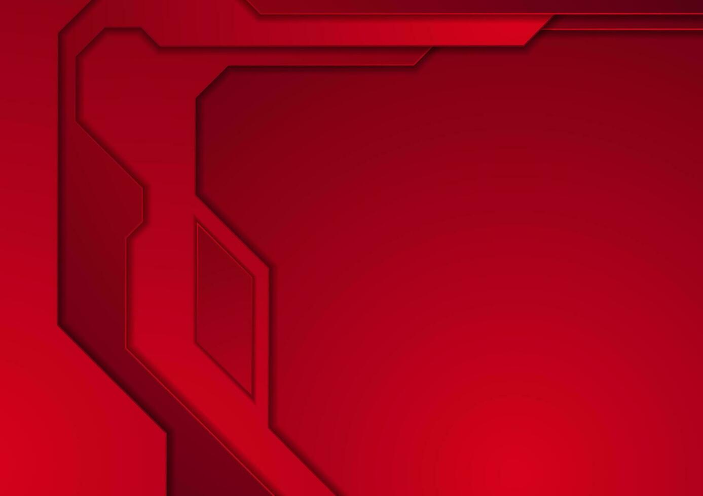 Dark red abstract futuristic technology background vector