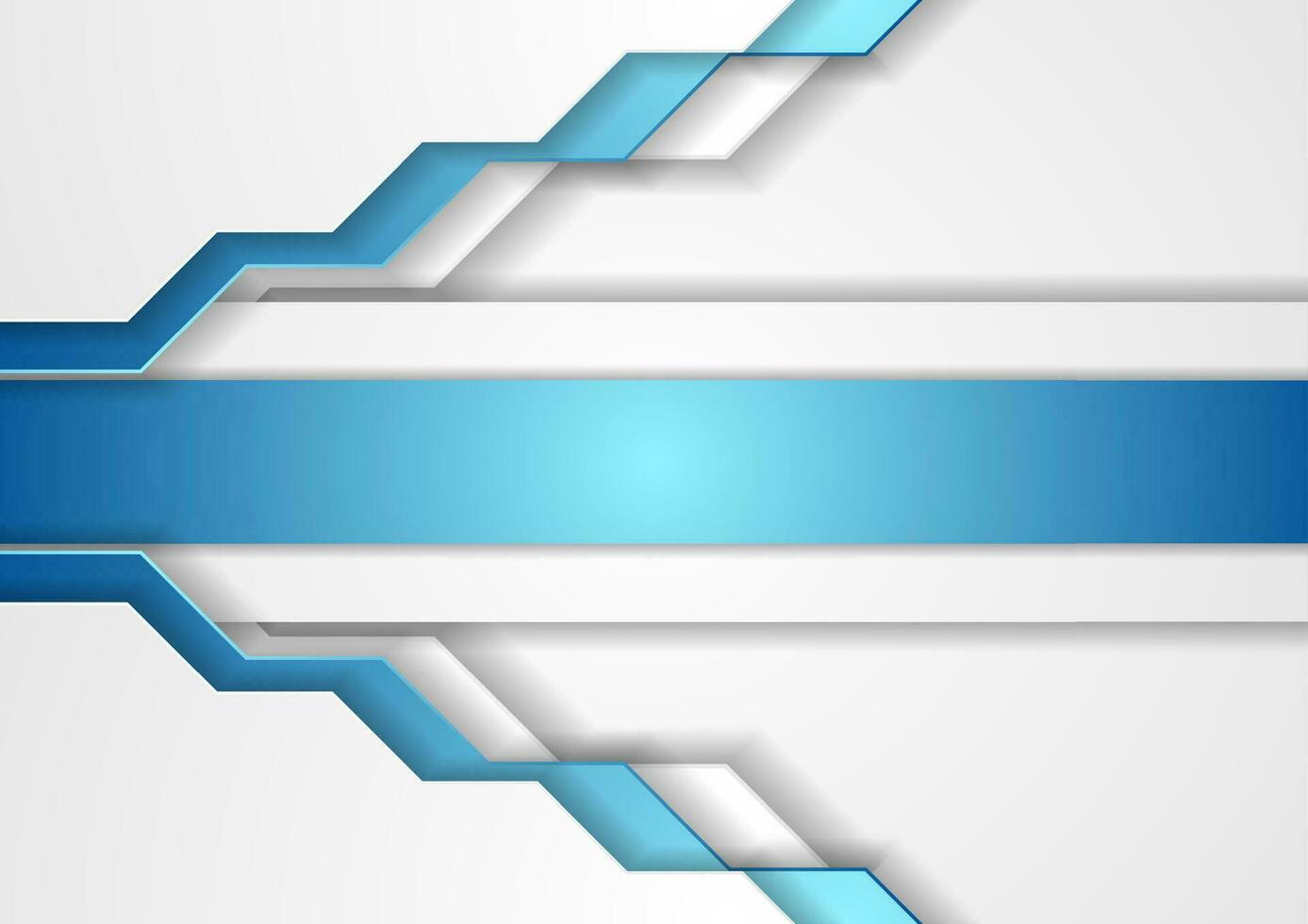 Grey and blue tech abstract corporate background vector