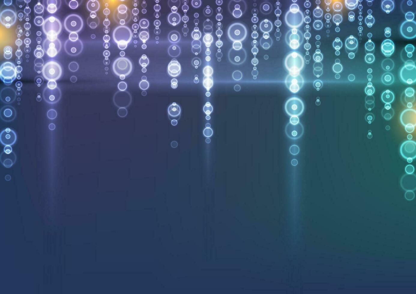 Glowing lights abstract shiny bokeh background vector