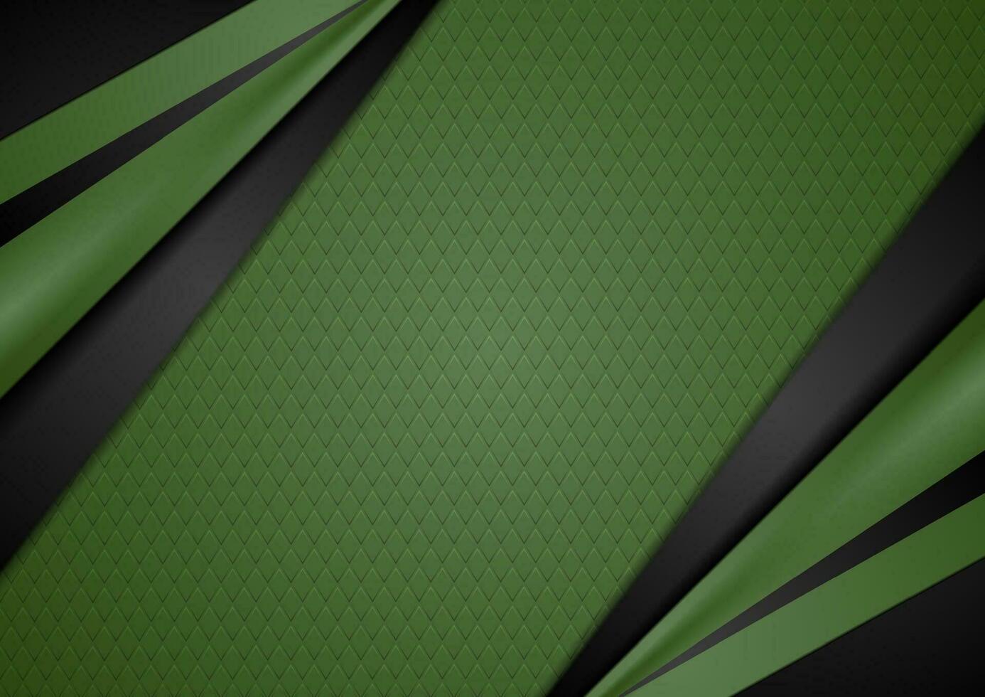 Green and black contrast abstract corporate background vector