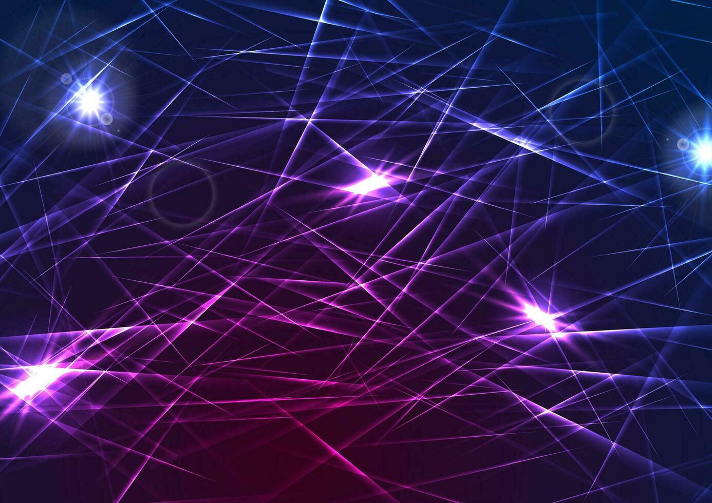 Colorful glowing laser beams lines abstract background vector