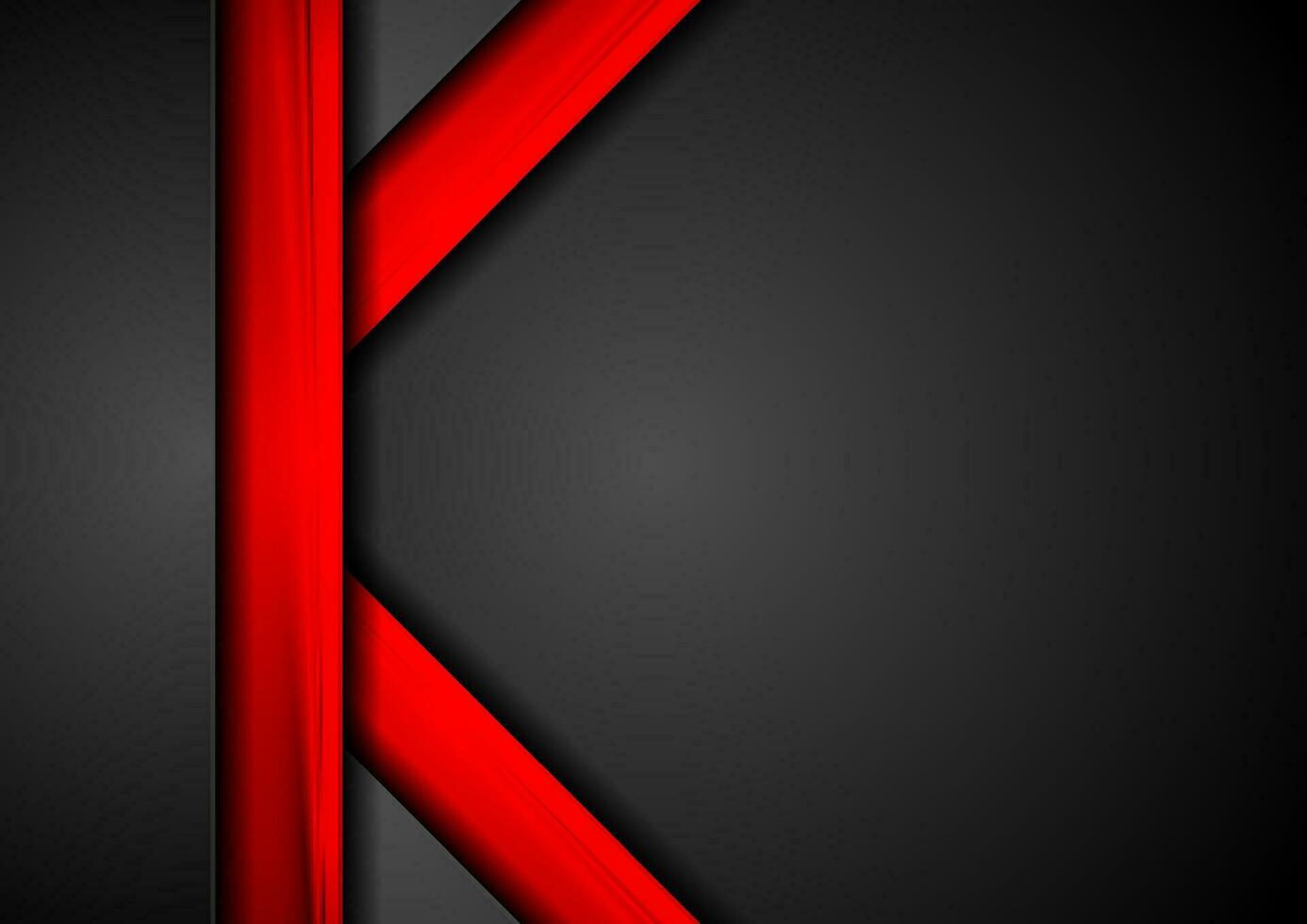 Tech corporate black and red background vector